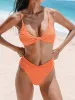 Floral Jacquard Full Coverage Bikini Bottom sold by BERLOOK