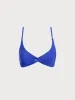 Blue Twist Backless Bikini Top sold by BERLOOK