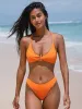 Orange Solid Bikini Bottom sold by BERLOOK