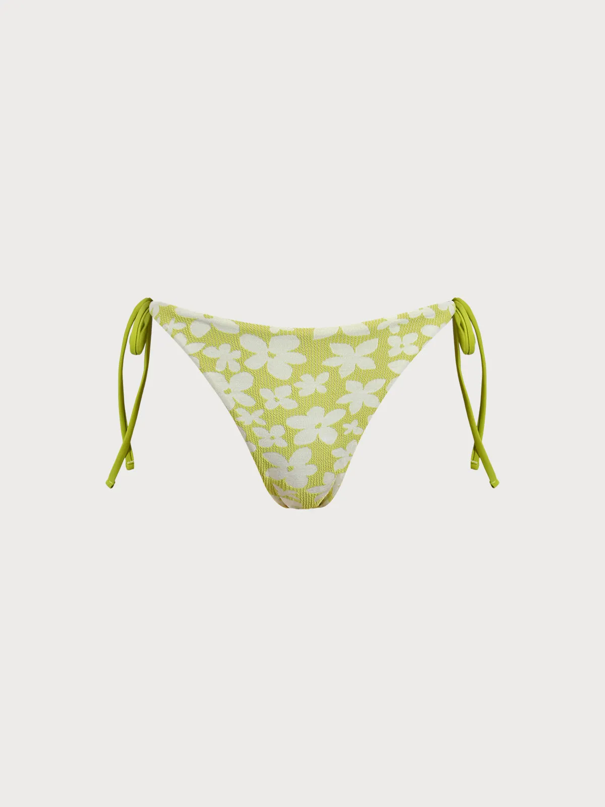 Light Green Jacquard Tie Bikini Bottom sold by BERLOOK product image thumbnail 5