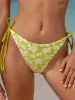 Light Green Jacquard Tie Bikini Bottom sold by BERLOOK