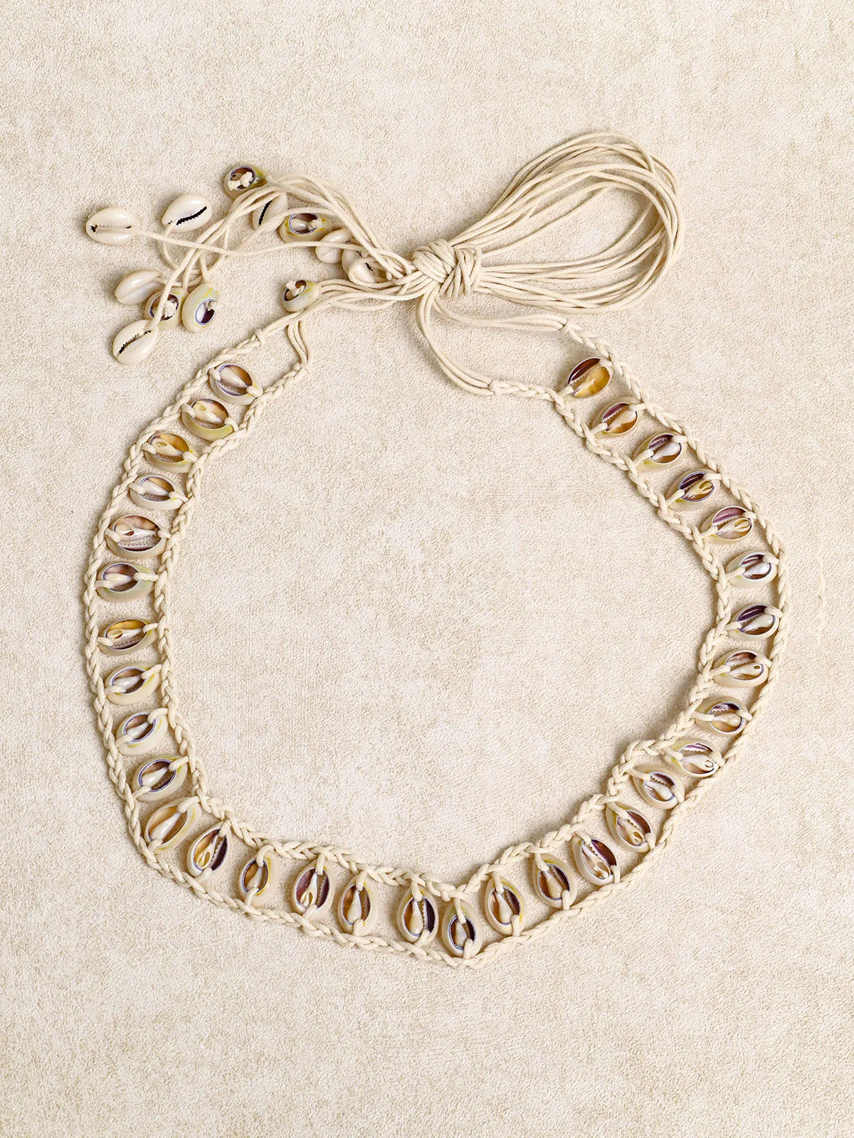 Coconut Shell Braided Belt sold by BERLOOK