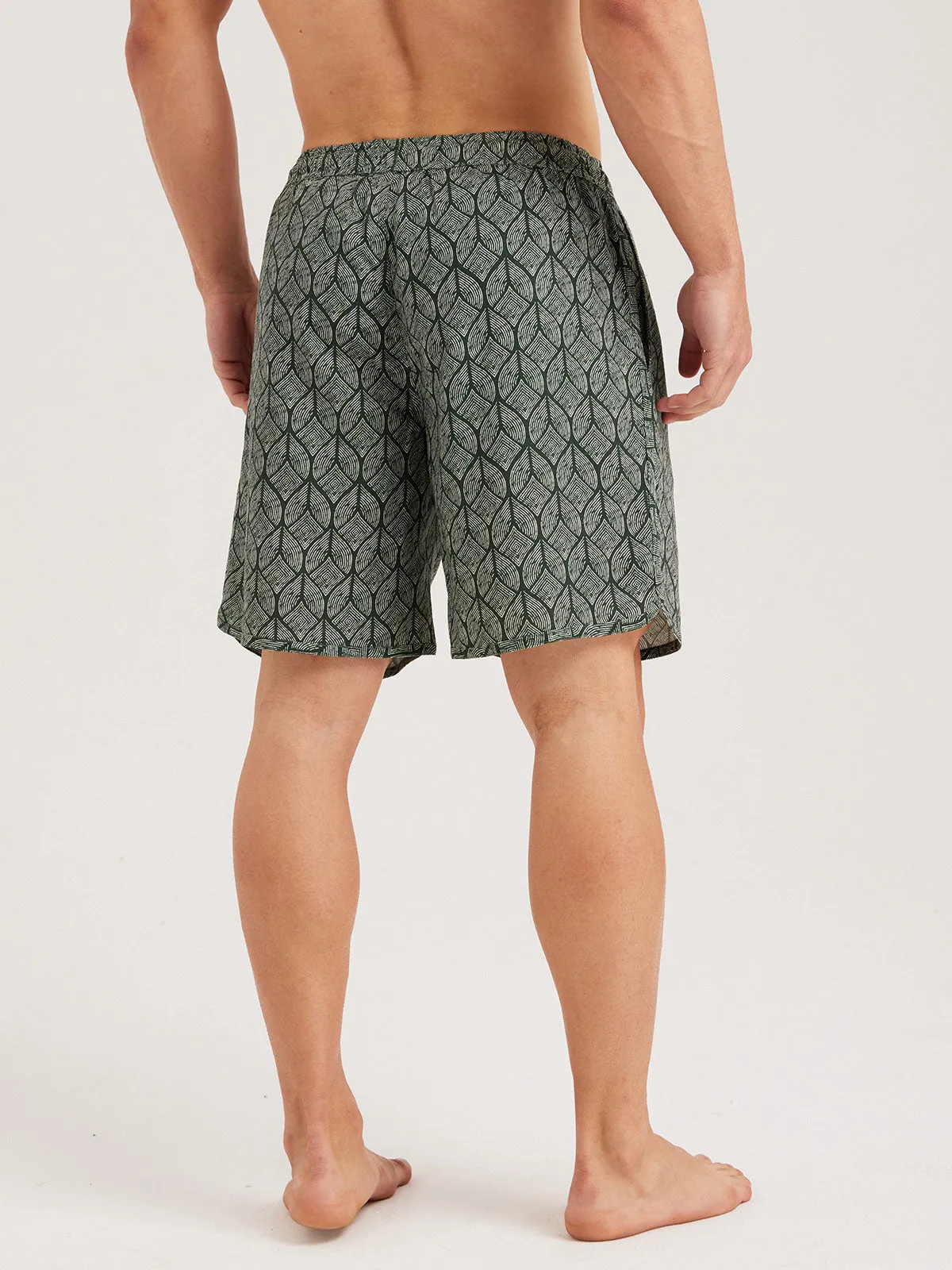 Hapnix® -Men's Green 7" Swim Trunks sold by BERLOOK product image thumbnail 2