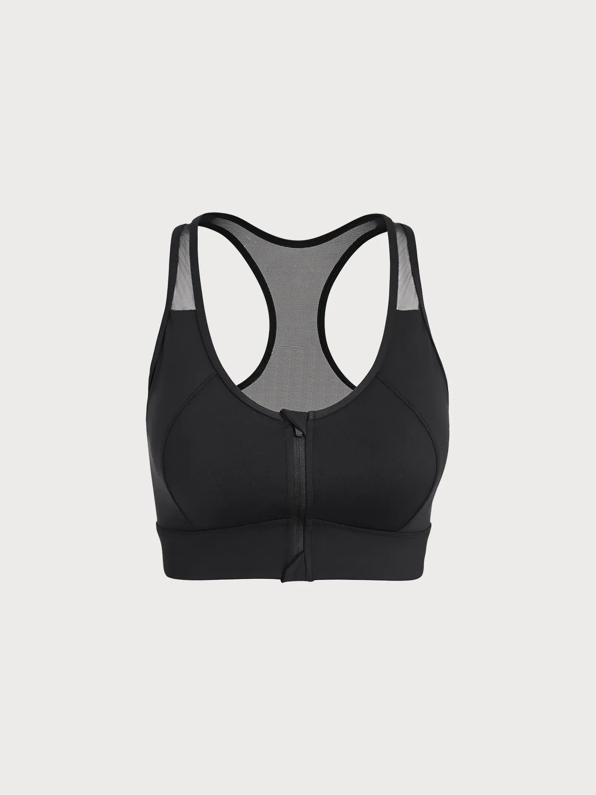 High Support Front Zipper Sports Bra sold by BERLOOK