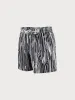 Hapnix® - Men's Black Stripes 5" Swim Trunks sold by BERLOOK