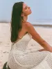 Lace-Up Side Slit Cover-up Dress sold by BERLOOK