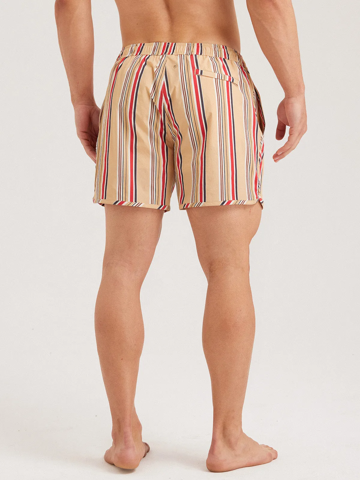 Hapnix® - Men's Stripe 5" Swim Trunks sold by BERLOOK product image thumbnail 3