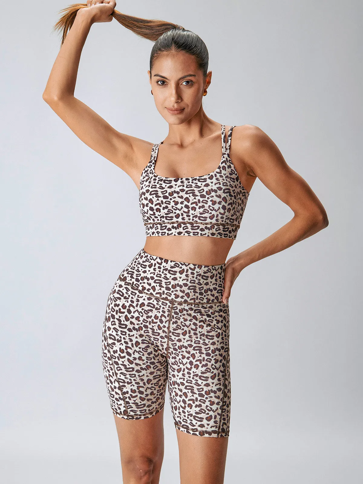 Leopard X-Cross Sports Bra - Light Support sold by BERLOOK product image thumbnail 5