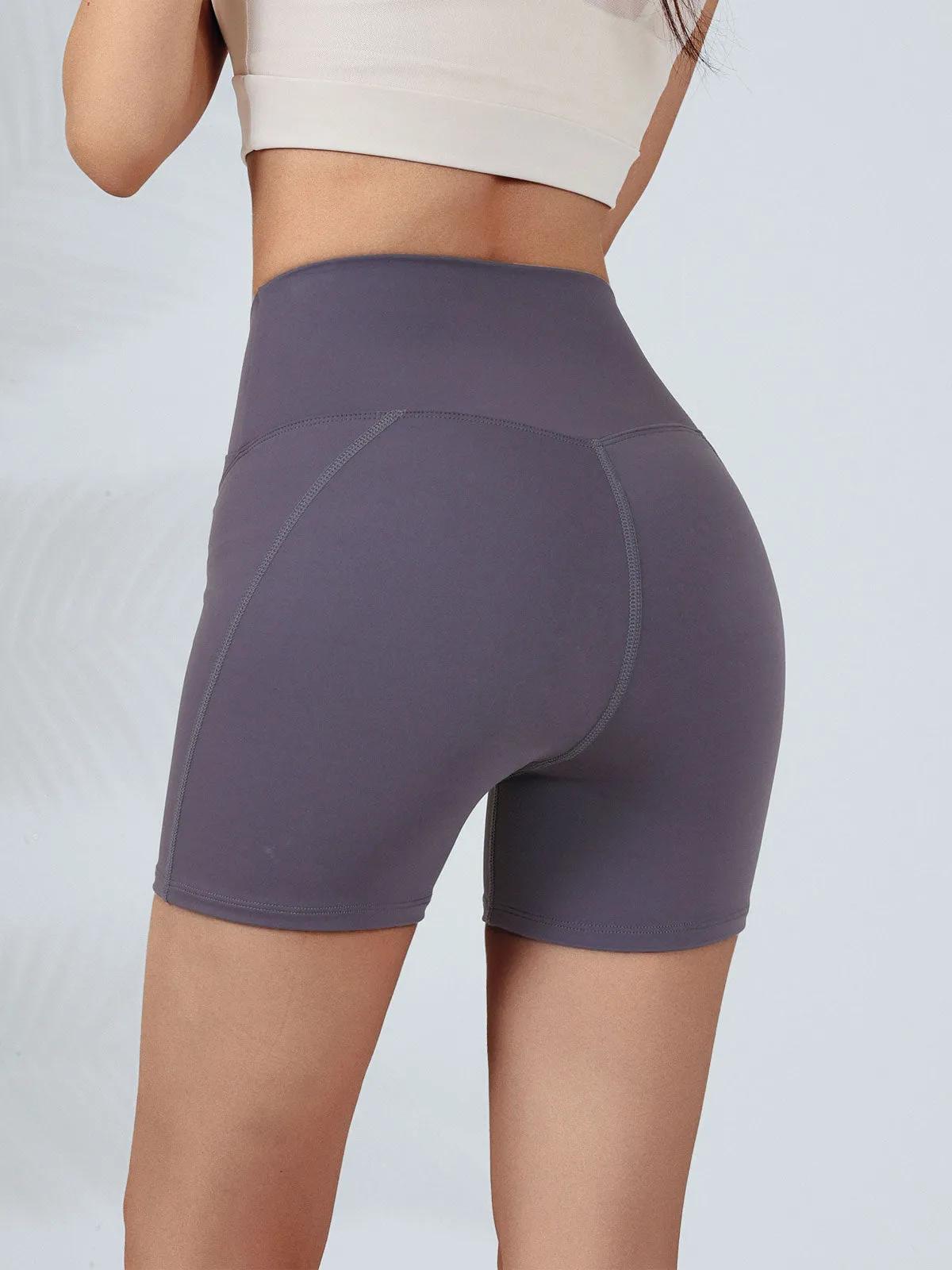 Grey V-Waist Shorts 6" sold by BERLOOK product image thumbnail 4
