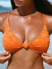 Orange Starfish Knot Bikini Top sold by BERLOOK