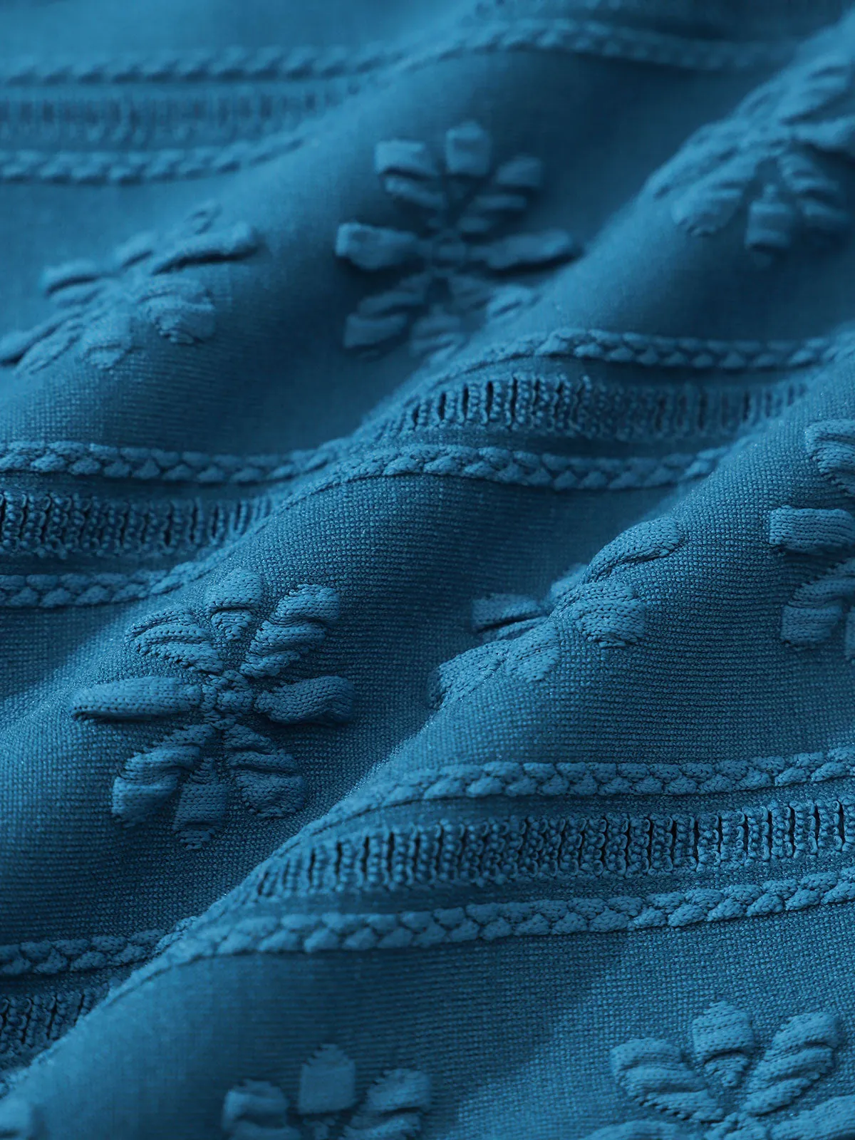 Blue Jacquard Underwire Bikini Top sold by BERLOOK product image thumbnail 3