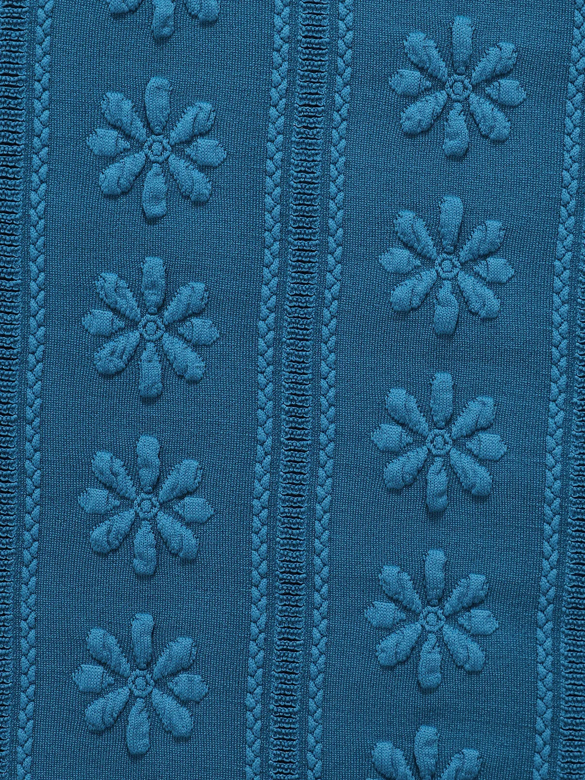 Blue Jacquard Cut Out Bikini Top sold by BERLOOK product image thumbnail 3