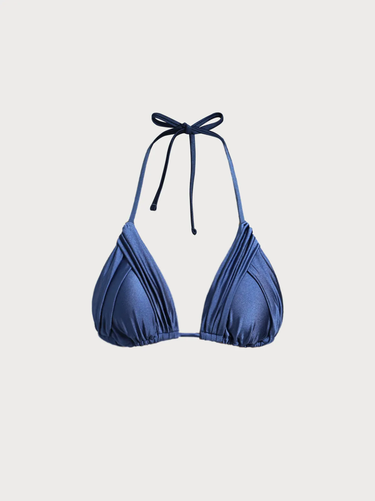 Blue Ruched Bikini Top sold by BERLOOK product image thumbnail 5