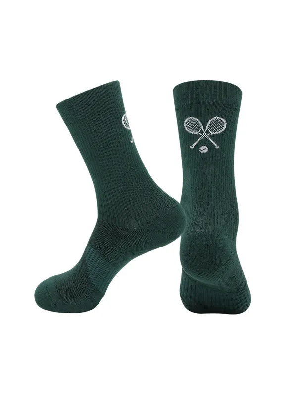 Dark Green Cotton Socks sold by BERLOOK