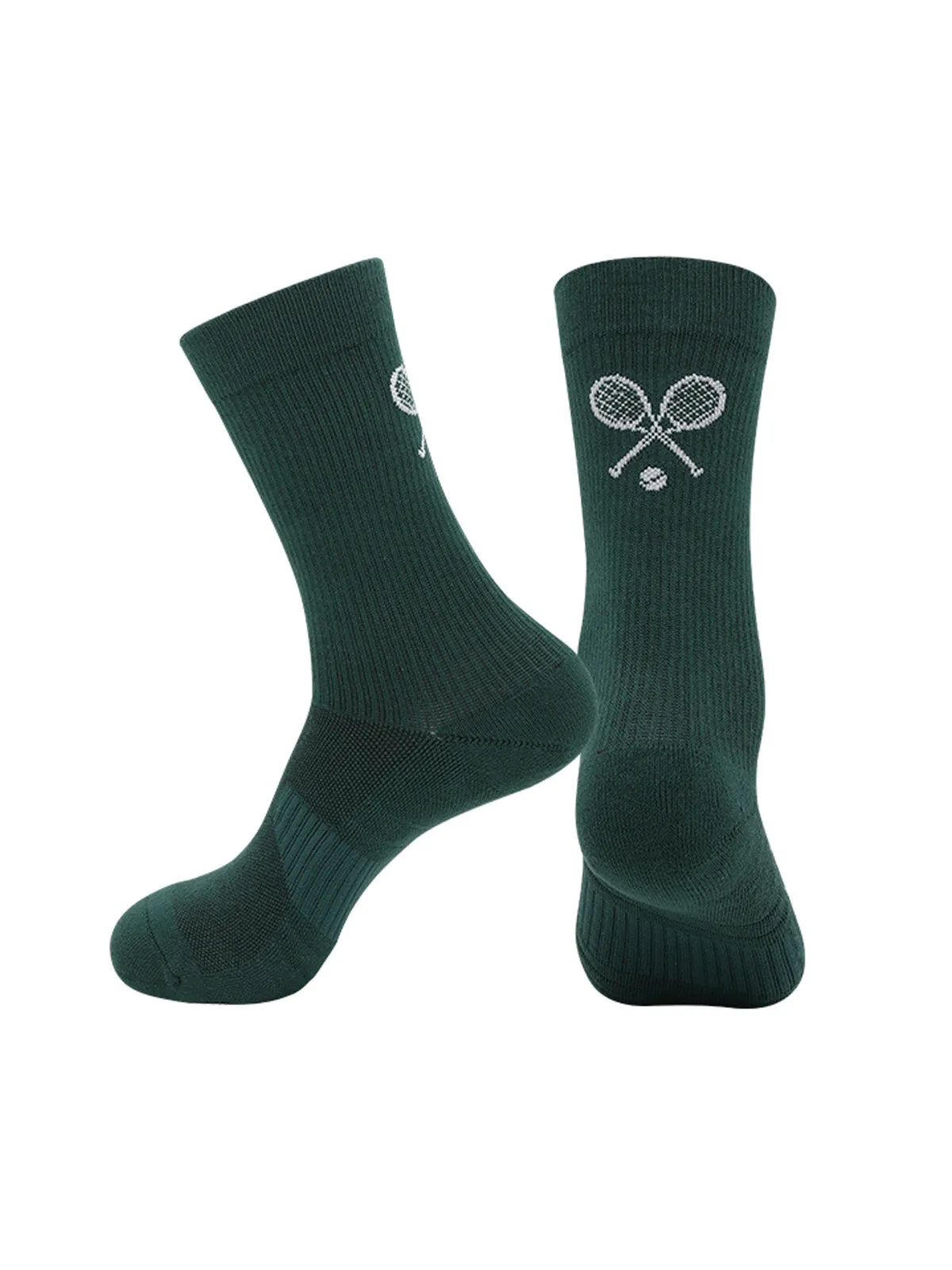 Dark Green Cotton Socks sold by BERLOOK