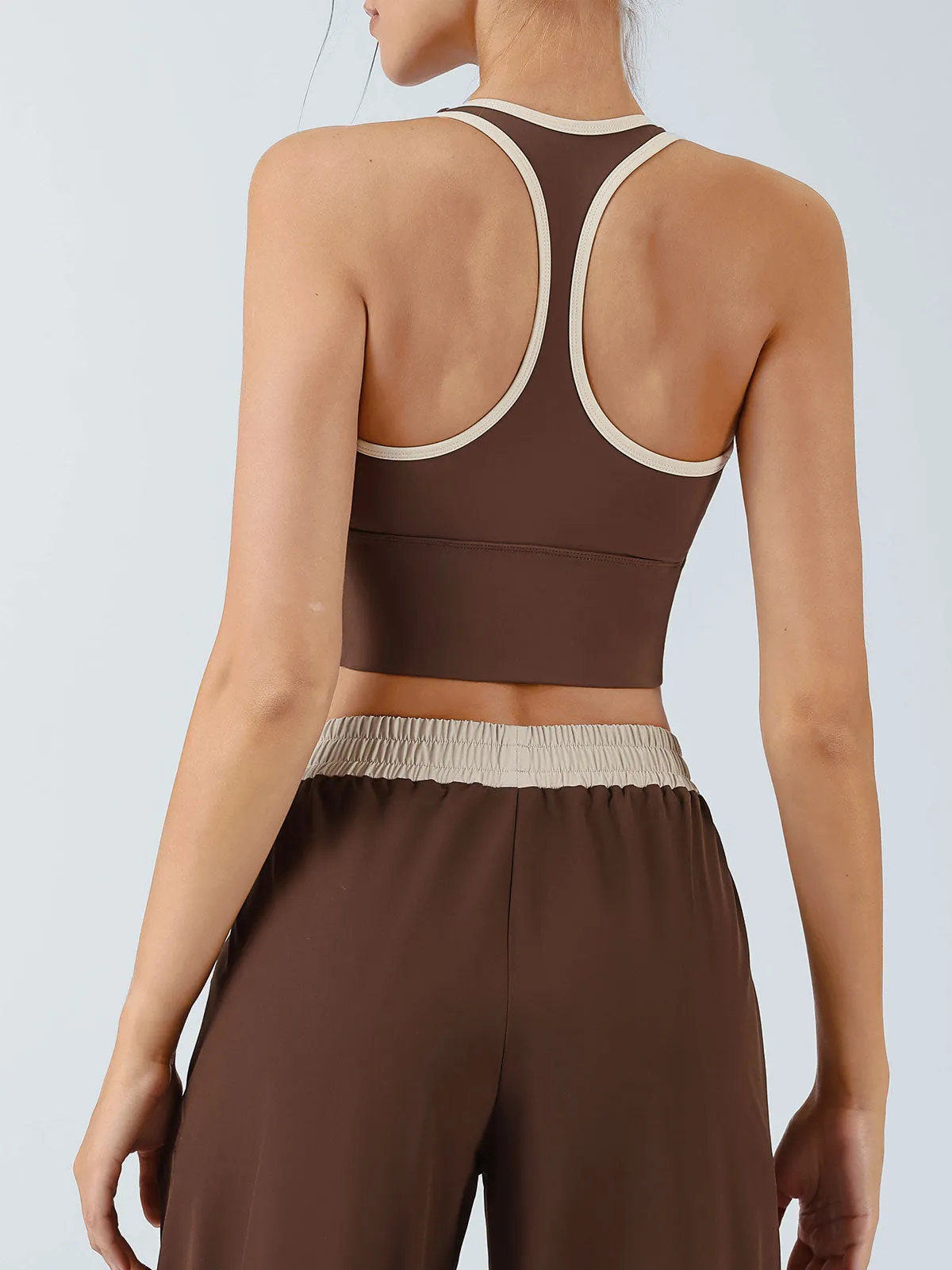 Coffee Contrast Tank Top - Light Support sold by BERLOOK product image thumbnail 2