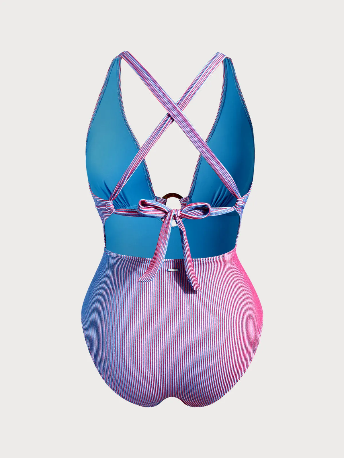 Multi O-Ring Plus Size One-Piece Swimsuit sold by BERLOOK product image thumbnail 2