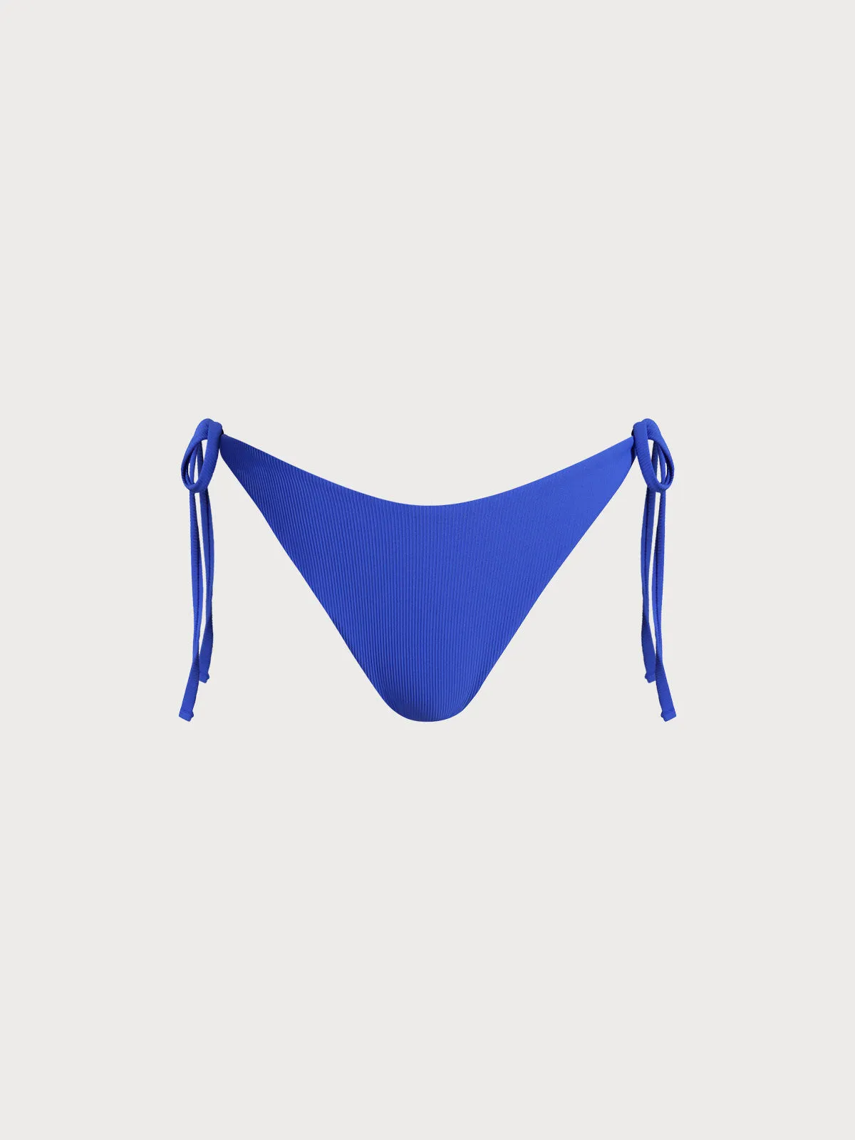 Blue Solid Tie Bikini Bottom sold by BERLOOK