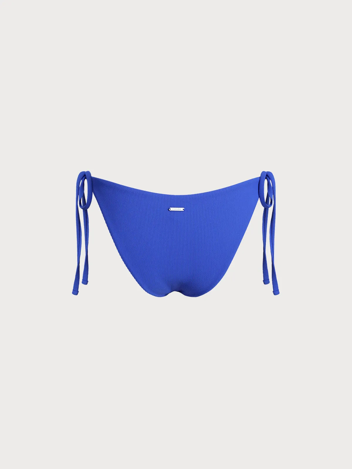 Blue Solid Tie Bikini Bottom sold by BERLOOK product image thumbnail 2