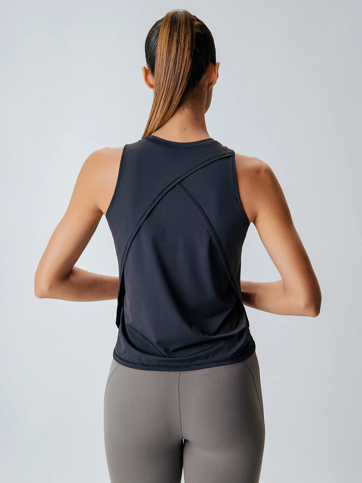 Black Striped Contour Tank Top sold by BERLOOK product image thumbnail 4