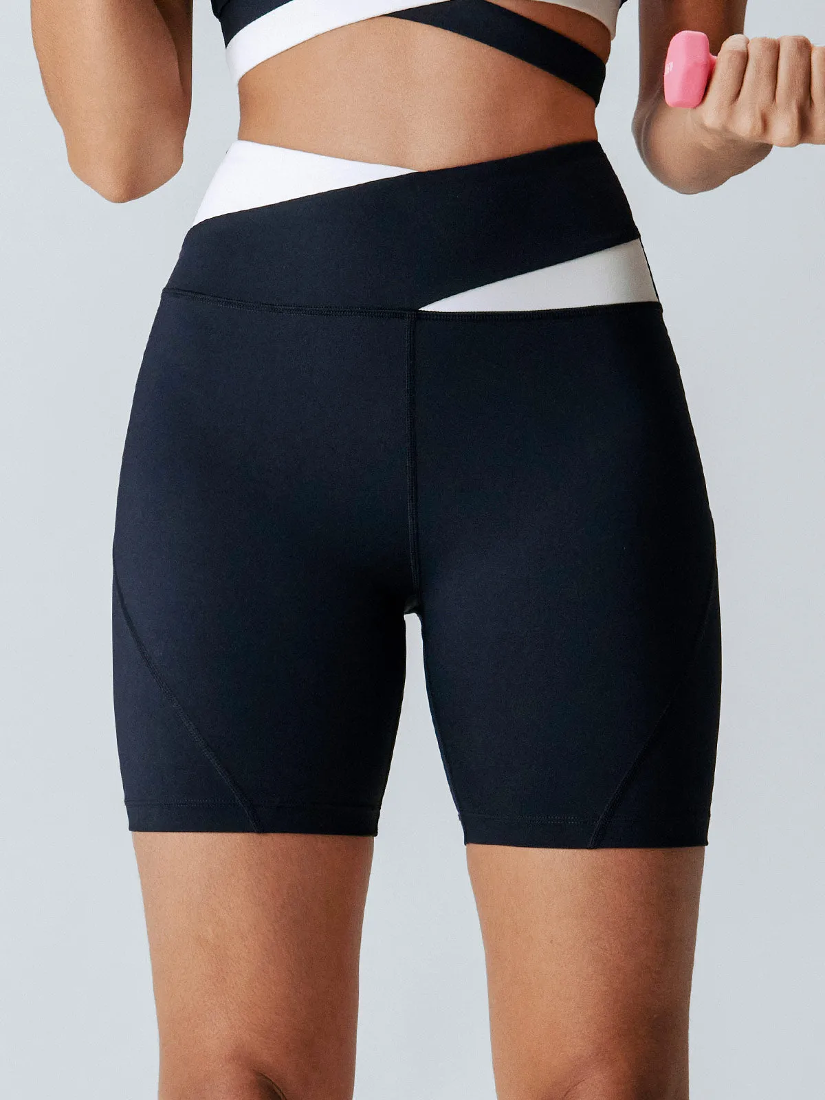 Black Crossover Shorts 6" sold by BERLOOK