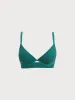 Green Lurex X Cross Plus Size Bikini Top sold by BERLOOK
