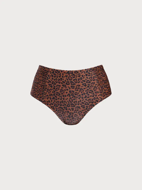 Leopard Print Plus Size Bikini Bottom sold by BERLOOK