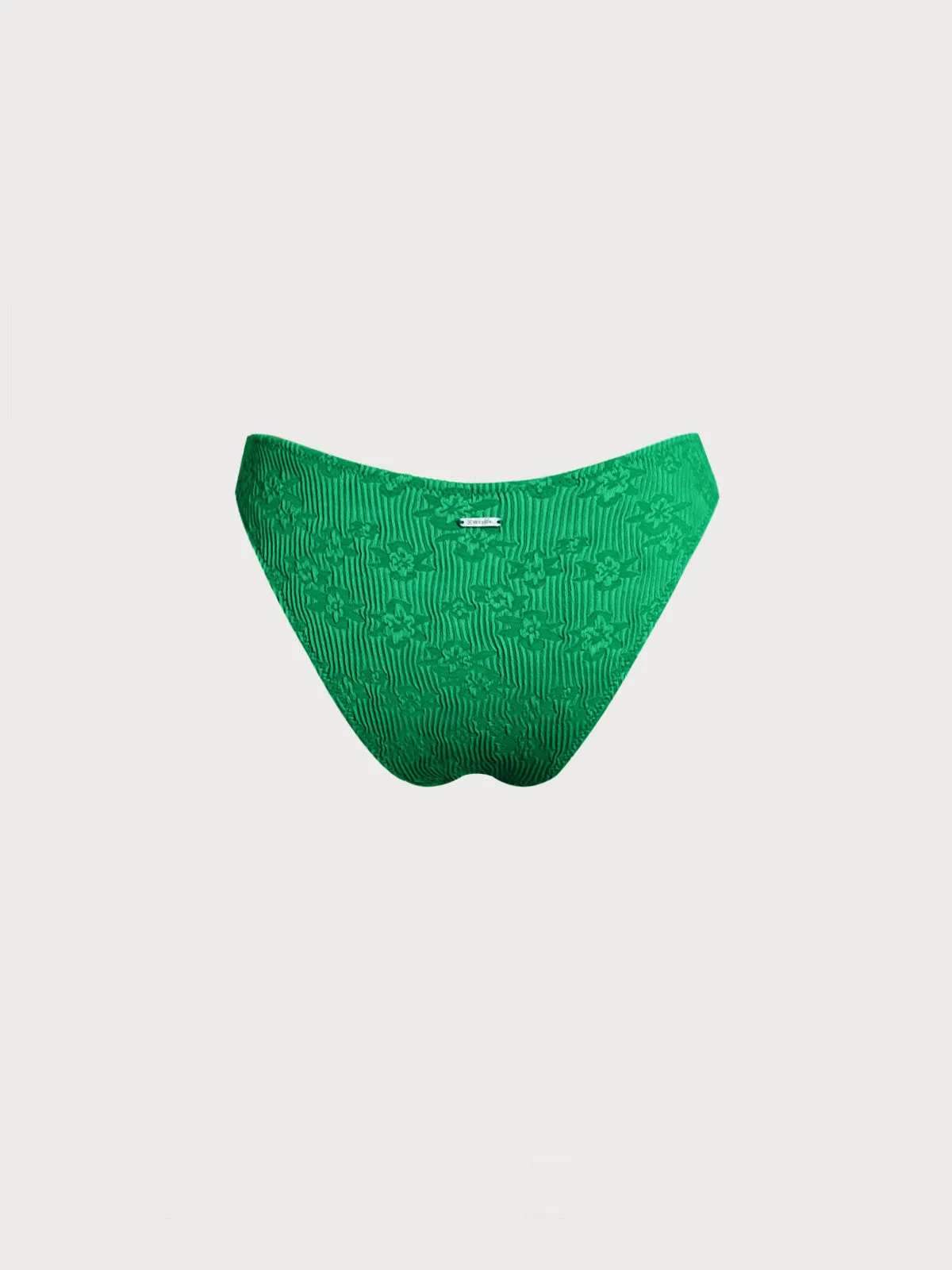 Green Floral Textured Bikini Bottom sold by BERLOOK product image thumbnail 2