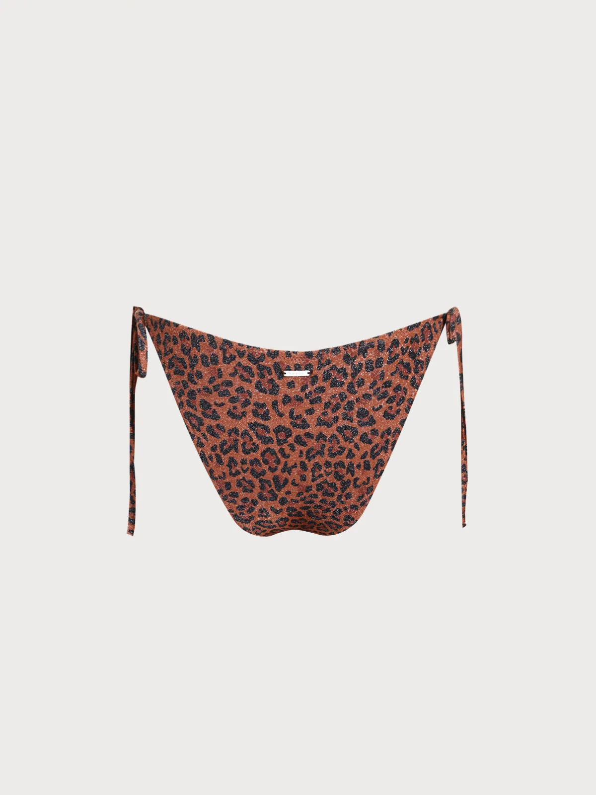 Leopard Print Lurex Tie Bikini Bottom sold by BERLOOK product image thumbnail 2