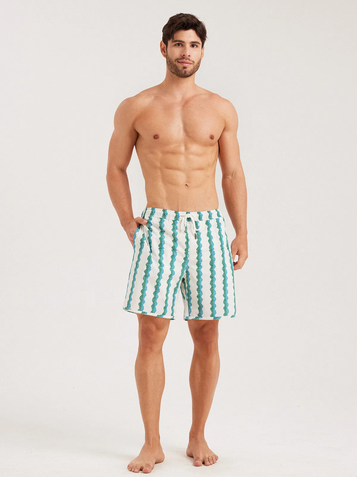 Hapnix® - Men's Glacier Vegetation 7" Swim Trunks sold by BERLOOK product image thumbnail 4