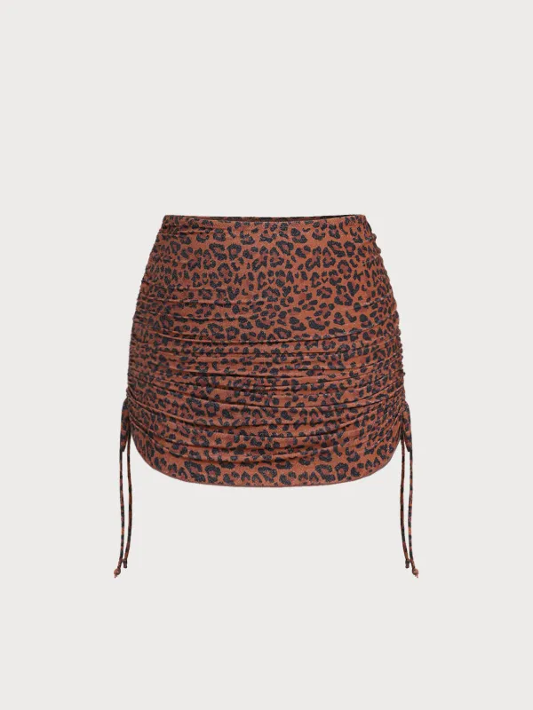 Leopard Print Cover up Skirt sold by BERLOOK