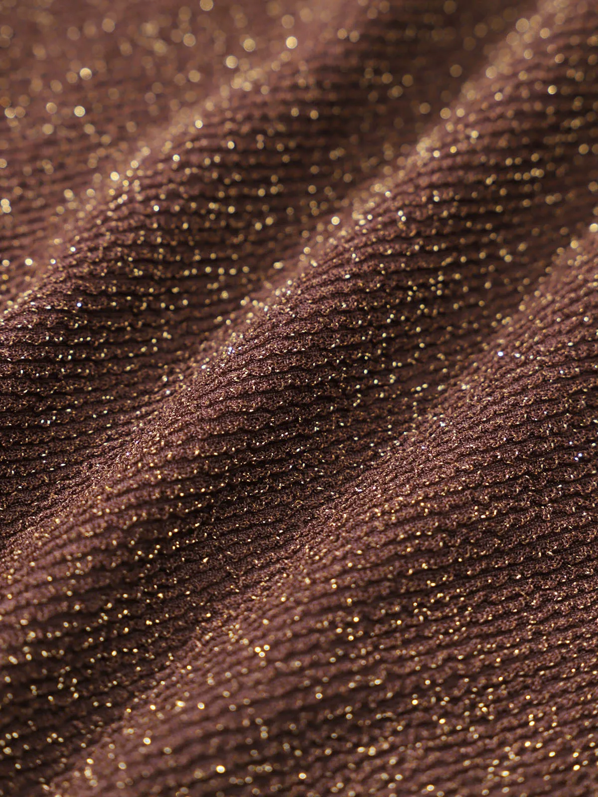 Dark Coffee Shimmer Plus Size Bikini Top sold by BERLOOK product image thumbnail 4