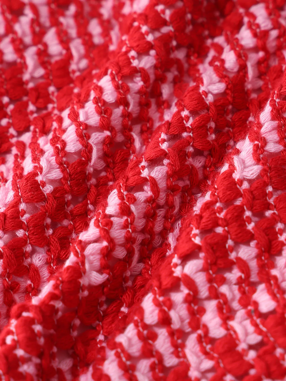 Red Striped Crochet Bikini Top sold by BERLOOK product image thumbnail 3