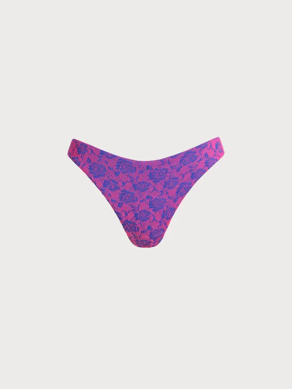 Rose Jacquard Bikini Bottom sold by BERLOOK