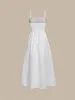 White Hollow Out Cotton Beach Dress sold by BERLOOK