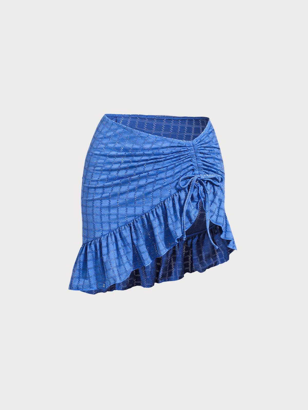 Blue Mesh Cover-Up Skirt sold by BERLOOK