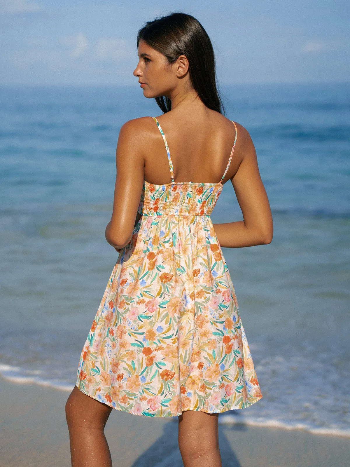 Floral Strap Beach Dress sold by BERLOOK product image thumbnail 3
