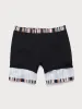 Hapnix® - Orange Contrast Stripe Men's 7" Swim Trunks sold by BERLOOK