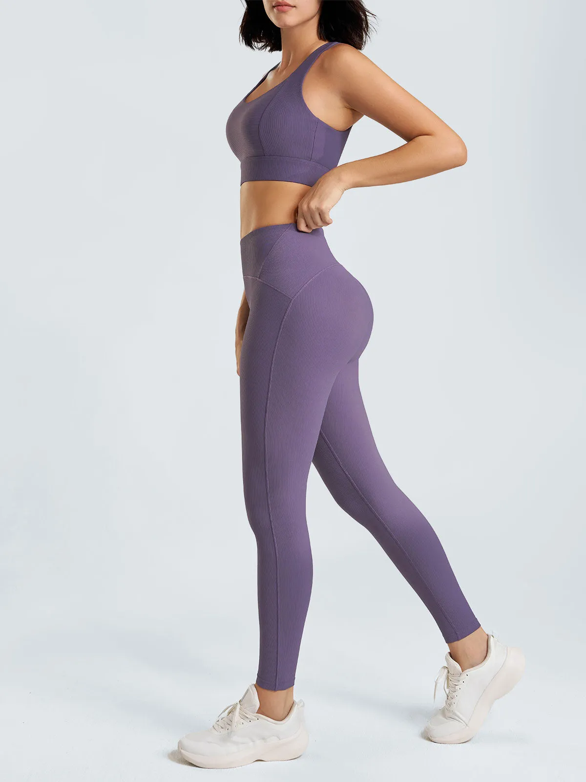 Purple I-Back Sports Bra - Medium Support sold by BERLOOK product image thumbnail 4