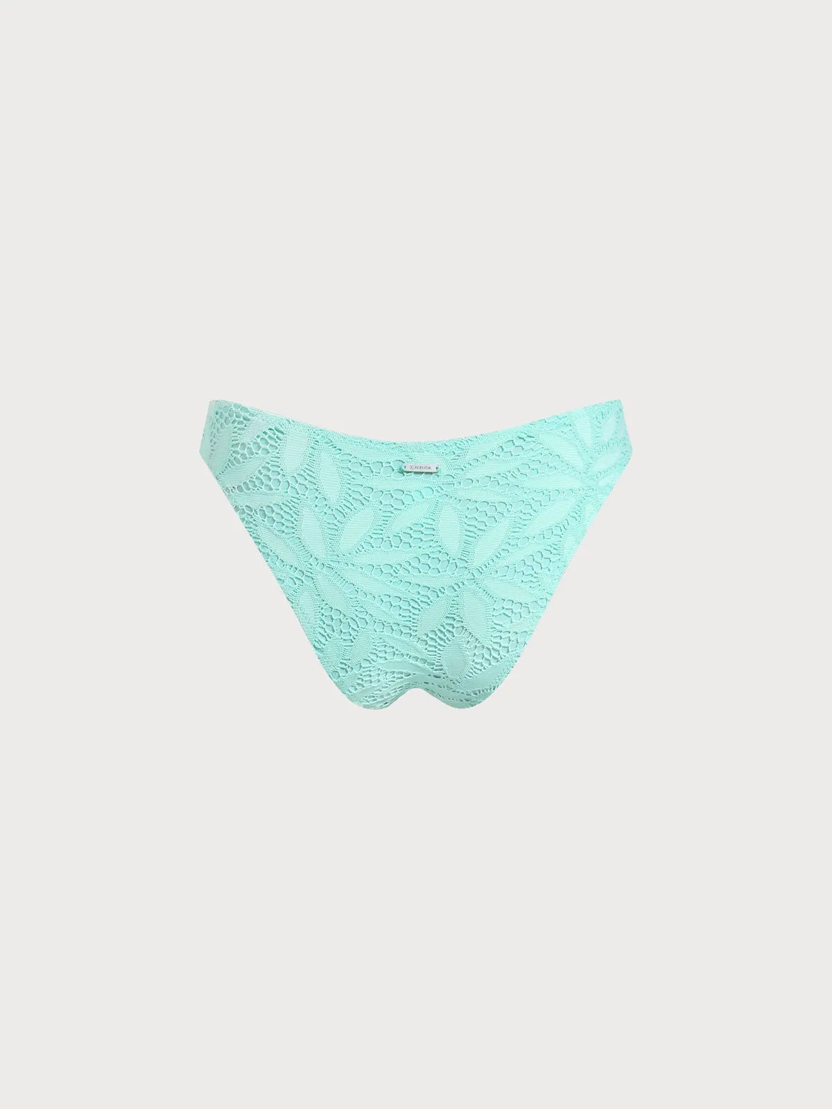 Cyan Textured Bikini Bottom sold by BERLOOK product image thumbnail 2