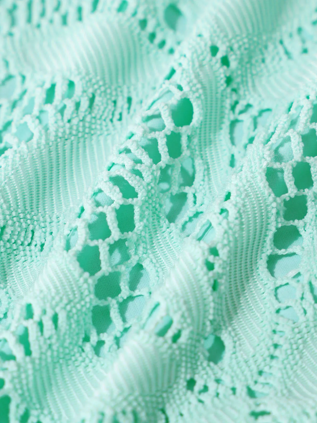 Cyan Textured High Cut Bikini Bottom sold by BERLOOK product image thumbnail 4