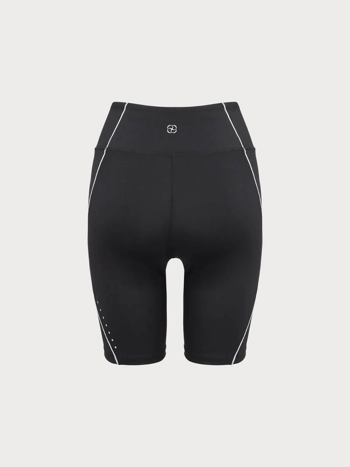 Black Line Workout Shorts sold by BERLOOK product image thumbnail 3