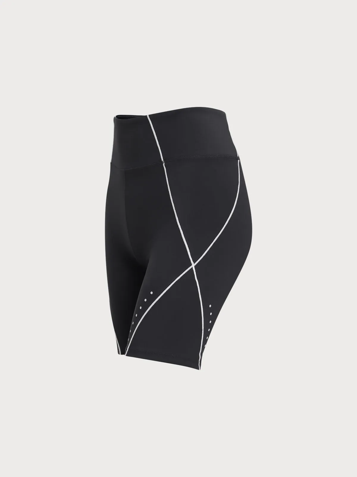 Black Line Workout Shorts sold by BERLOOK product image thumbnail 2