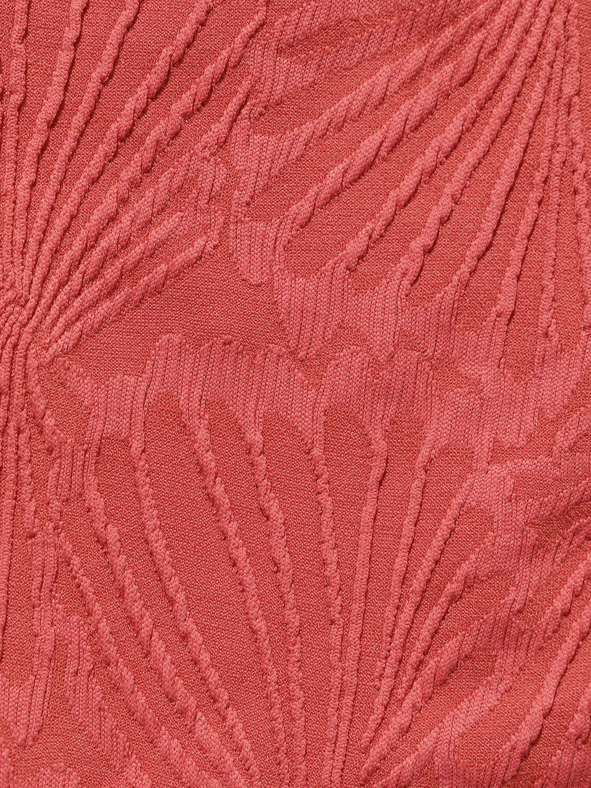 Red Jacquard Twist Plus Size Bikini Top sold by BERLOOK product image thumbnail 3