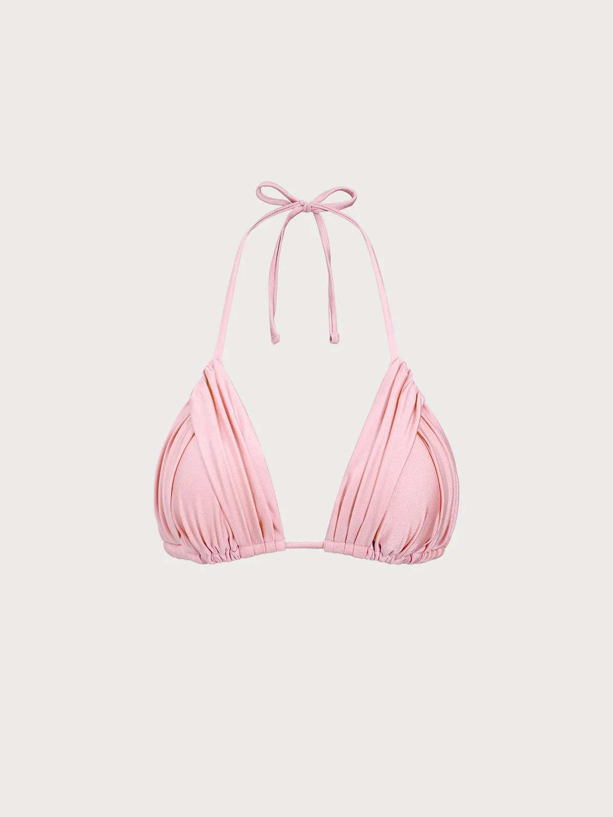 Pink Ruched Bikini Top sold by BERLOOK product image thumbnail 5