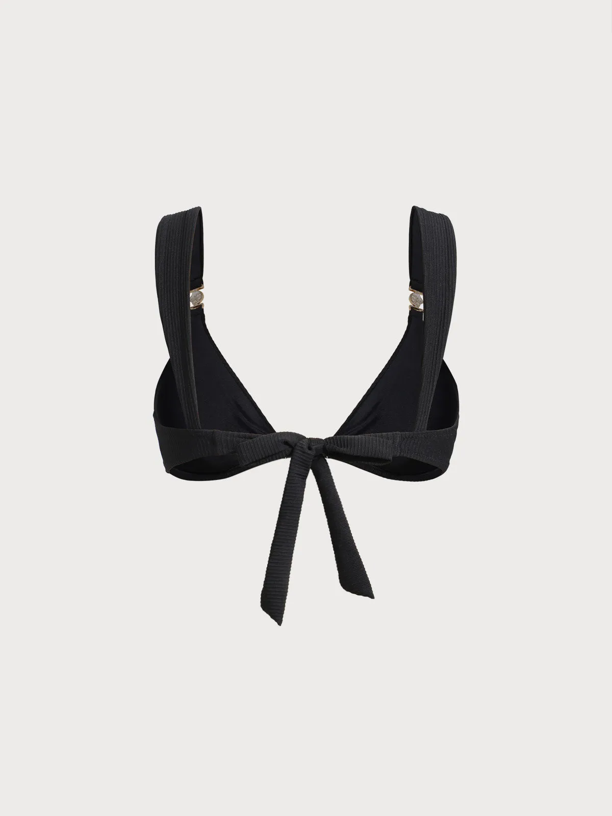 Black Gold-Accented Bikini Top sold by BERLOOK product image thumbnail 2