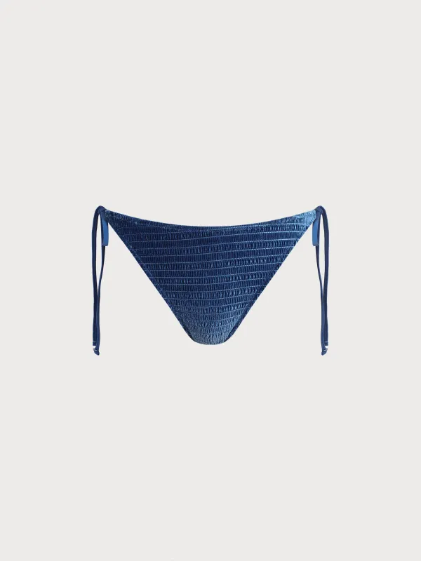 Blue Gradient Textured Bikini Bottom sold by BERLOOK