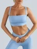 Sky Blue Strappy Sports Bra -Light Support sold by BERLOOK