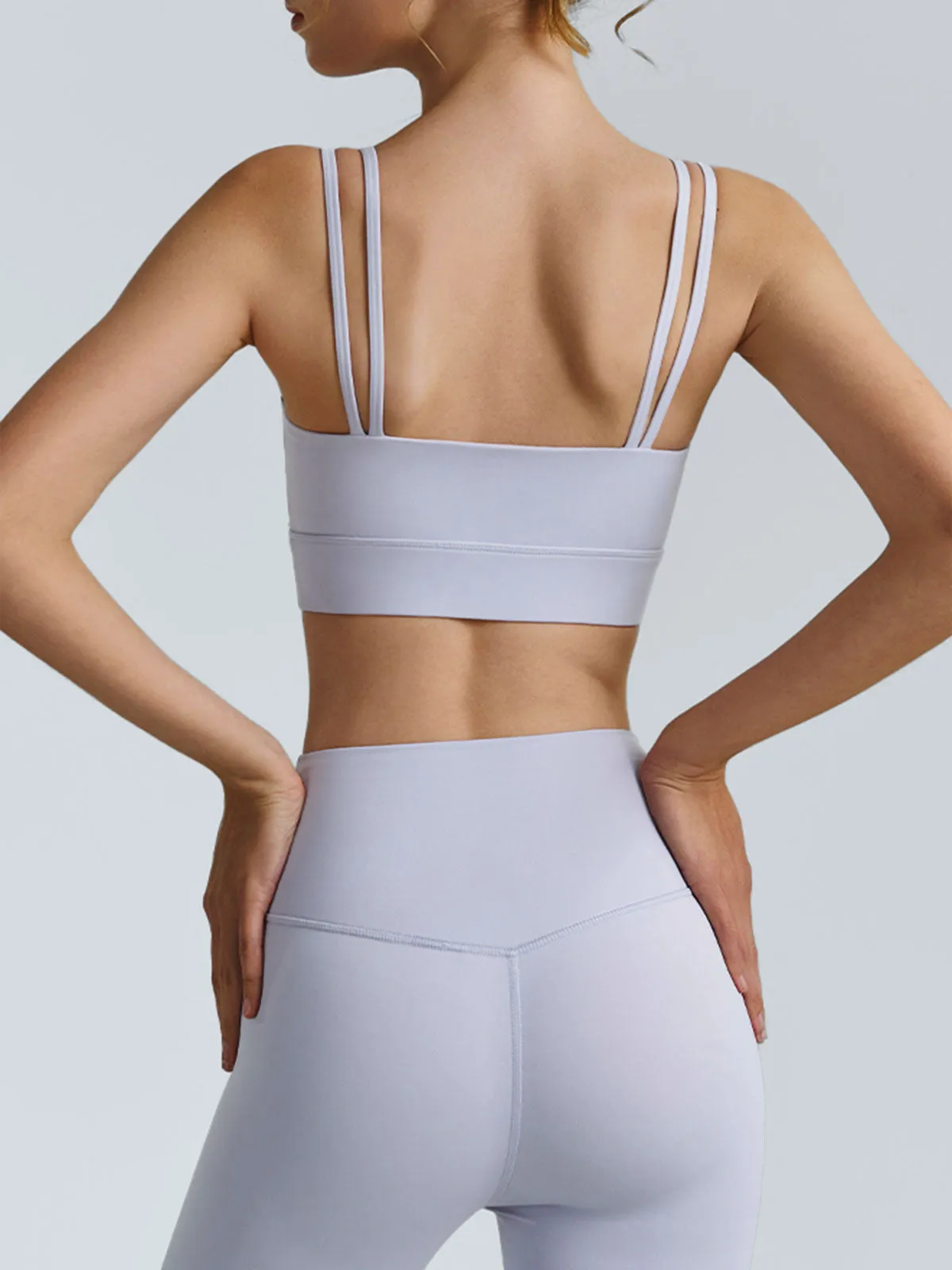 Lavender Twist Front Sports Bra -Light Support sold by BERLOOK product image thumbnail 2