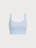 Light Blue Twist X-Cross Sports Bra - Light Support sold by BERLOOK